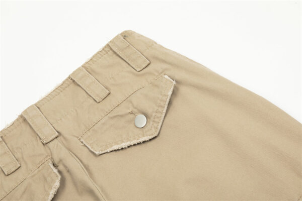 Worn-out Tooling Men Trousers High Street Design Sense - Image 2